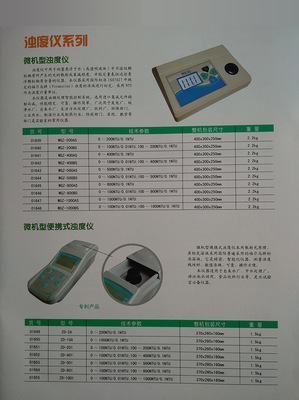 【ZD-201微机型便携式浊度仪浑浊度检测仪污水浊度检测仪浊度计】价格_厂家_图片 -
